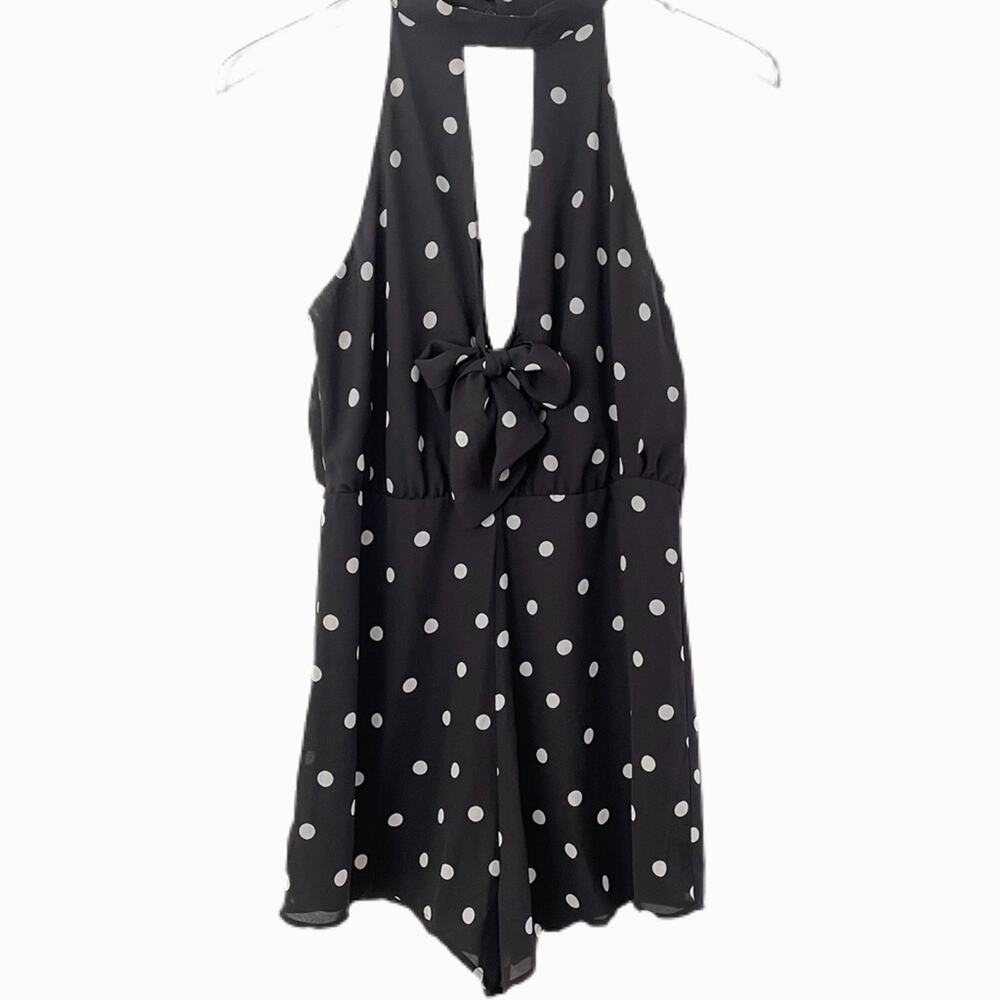 Lush Polka Dot Romper Sz M